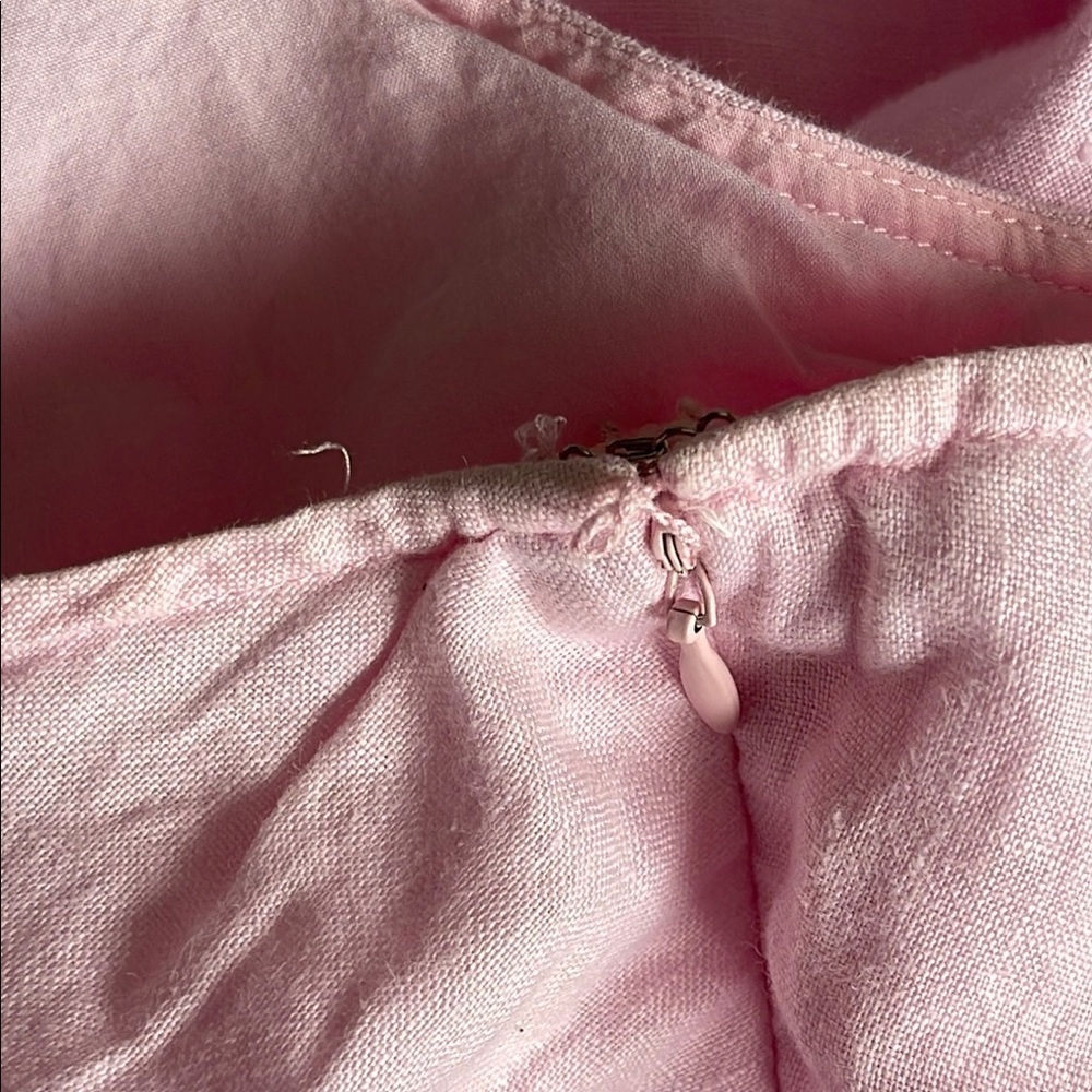🏷️ INC International Concepts Linen Pink High Low Skirt 14 - Picture 5 of 8